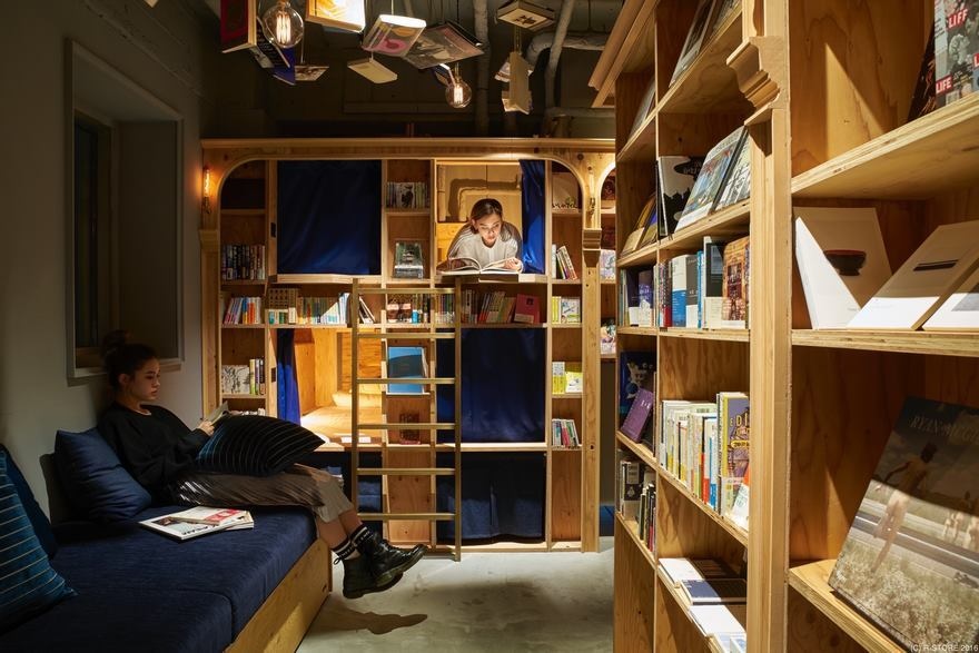 Хостел для книголюбов Book and Bed в Токио