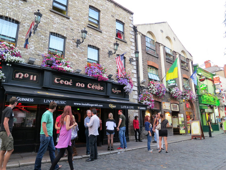 Район Темпл-бар (Temple bar) в Дублине. Дублин: город-гот. Изображение 11