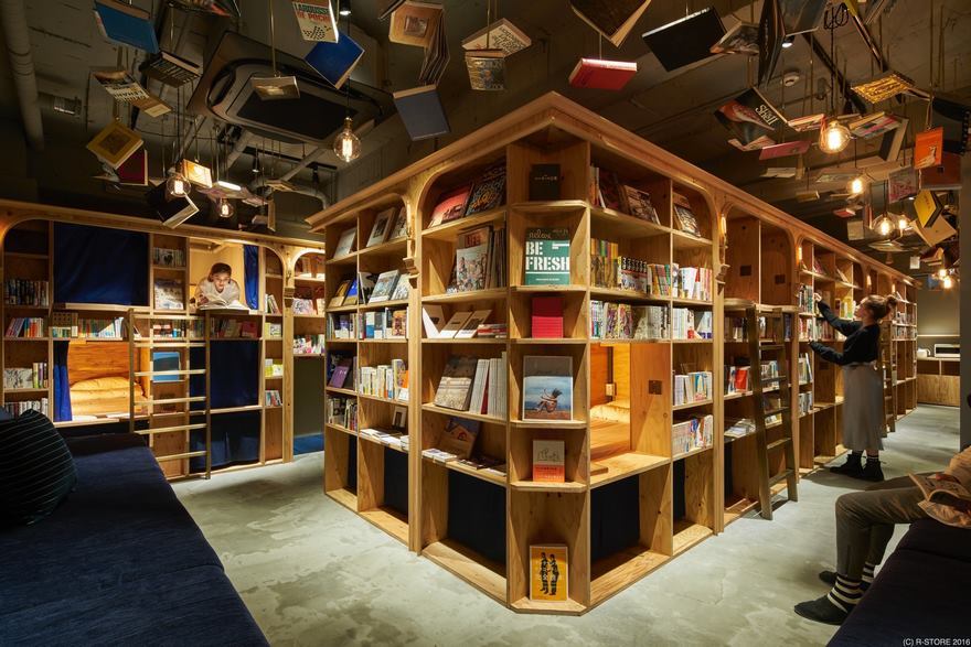 Хостел Book and Bed в Токио. Хостел для книголюбов Book and Bed в Токио. Изображение 1.1