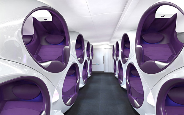 Британские дизайнеры предложили размещать авиапассажиров в капсулах (фото). Изображение 1