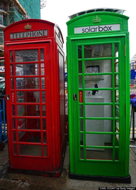 Часть красных телефонных будок в Лондоне заменят на зеленые с солнечными батареями. Изображение 1
