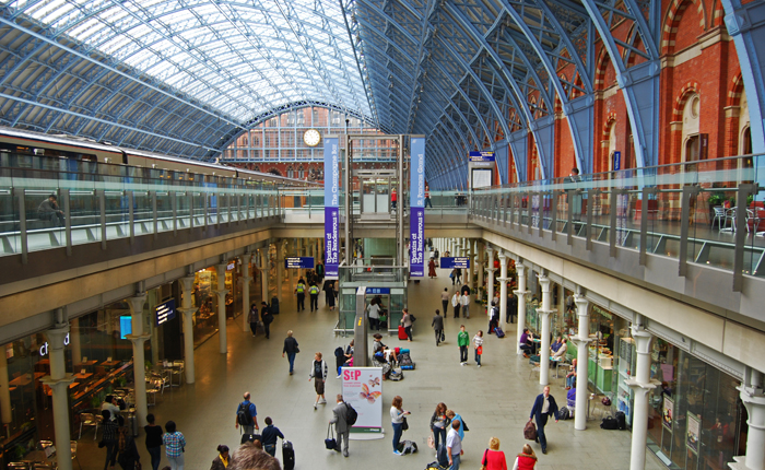 Вокзал Сент-Панкрас в Лондоне. У железнодорожного вокзала Сент-Панкрас в Лондоне появилось мобильное приложение. Изображение 1