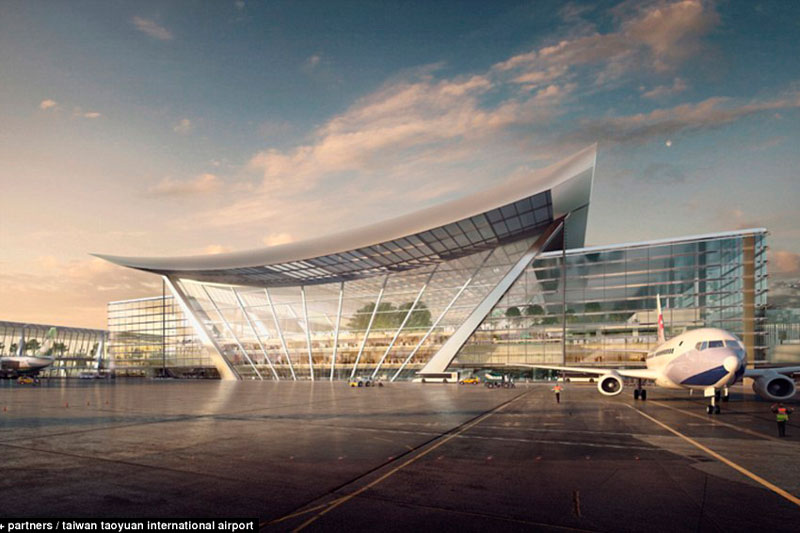 Аэропорт Тайваня. В аэропорту Тайваня появится «стеклянный» терминал с тропическим садом. Изображение 1.3