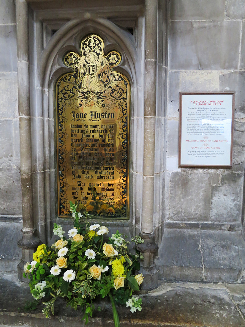 Могила Джейн Остин в Уинчестерском соборе. Лондон, гудбай. Изображение 9